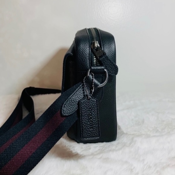 Unisex Coach Hudson Crossbody In Signature Canvas With Rainbow Patch - Picture 7 of 11